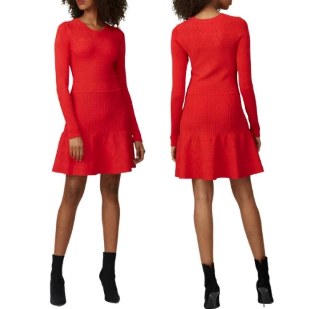 Jason Wu Pointelle Red Dress